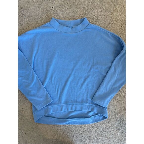 NWOT Dudley Stephens Periwinkle Binney Boatneck Pullover sz S, $158 F23 - Picture 4 of 8